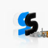 3D Logo aus Arcylbuchstaben, model S