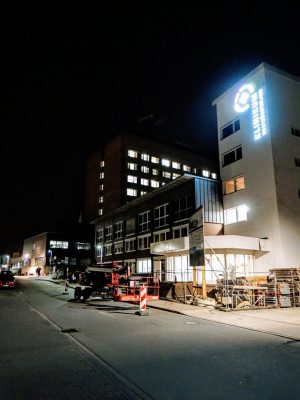 klinikum-westmünsterland-borken leuchtwerbung-außenanlage